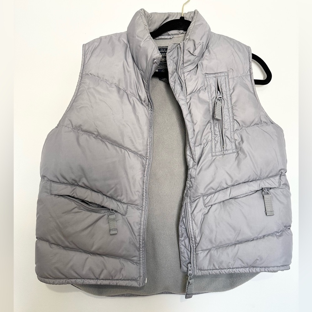 VTG American Eagle puffer lilac vest athletic gym outdoors large